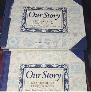 New Our Story Record Books grandparent's Reader's Digest gift